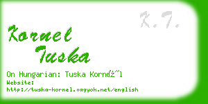 kornel tuska business card